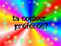 ta couleur preferee